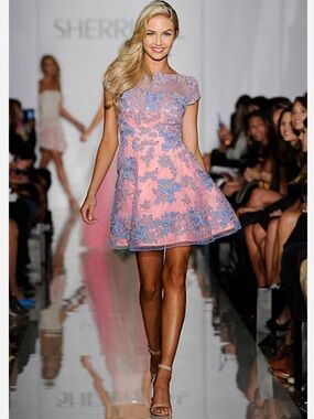 Sherri Hill Sadie Robertson Spring 2013 floral embroidered formal dress